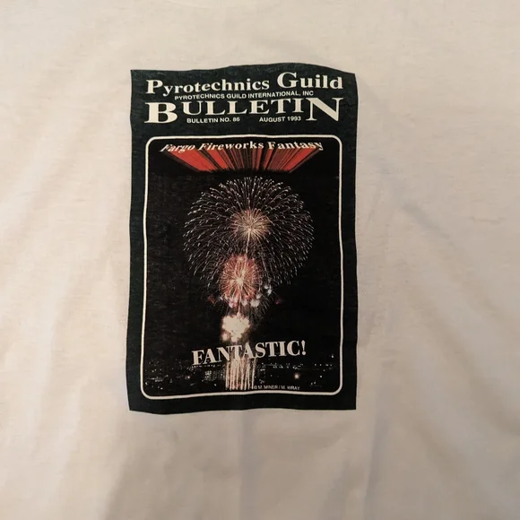 Vintage 1993 pyrotechnics tee shirt - Picture 2 of 5